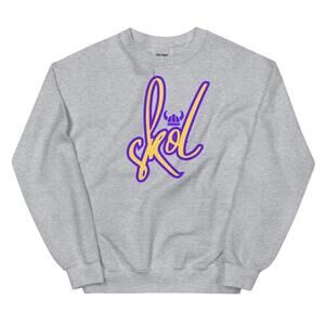 Skol Minnesota Vikings Sweatshirt Grey Vtg